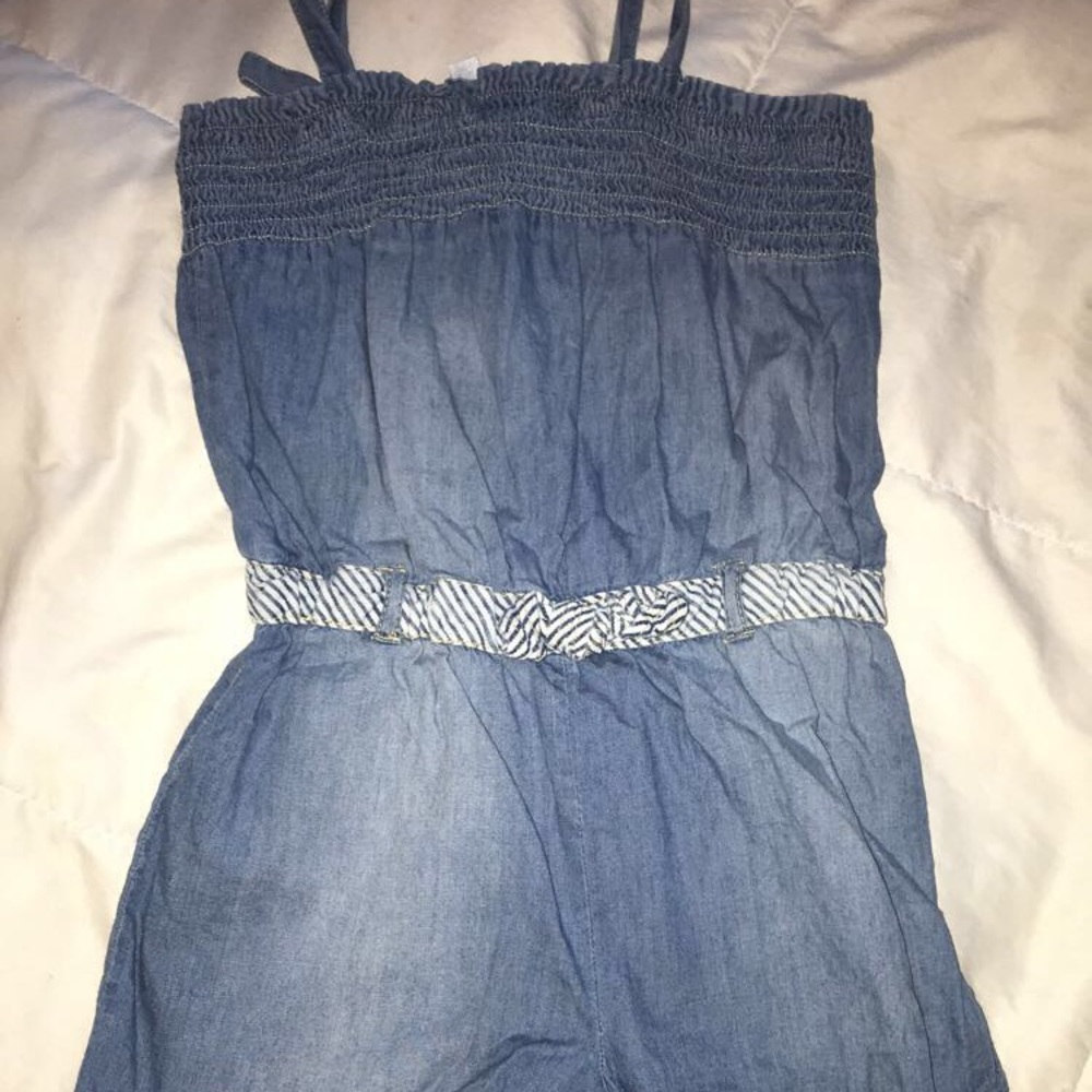 Girls denim Romper
